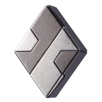 Bepuzzled | Diamond Hanayama Metal Brainteaser Puzzle Mensa Rated Level 1, For Ages 12 And Up
