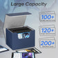 Mlikero Card Deck Box, Commander Deck Box Holds 100+ Double-Sleeved Cards with Divider, Leather Magnetic Closure Card Box Fit fo