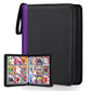 LIMSTDIC Card Binder for Pokemon Card  9 Pocket 40 Double-Sided Pages for 720 Card Pocket enhanced Zip PU Card Binder for Pokemon  Collectible For TCG MTG Baseball Football Trading Card Game(Purple)