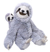 WILD REPUBLIC Mom and Baby Sloth Plush Toy, 12" Stuffed Animal, Fabric, Eco-Friendly, Model 24089, Perfect Gift for Kids