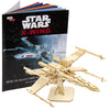 Star Wars X-Wing 3D Wood Puzzle & Model Figure Kit (73 Pcs) - Build & Paint Your Own 3-D Movie Toy - Officially Licensed - No Glue Required - Gift for Kids  Teens & mature-themeds