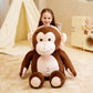 Ikasa Giant Monkey Stuffed Animal Plush Toy,Large Big Jumbo Soft Toys,30' Huge Size Cute Fluffy Plushy Fat Oversized Plushie,Gifts For Kids Girls Boys