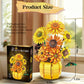 chanbrick Sunflower Building Set Flowers with Vase Van Gogh Botanical Collection for mature-themed -1009pcs Compatible with Lego