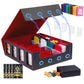 Tiff-K 4 Row Trading Card Storage Box MTG Commander Deck Box TCG Card Storage Box for Toploader, Card Organizer Box with Divider