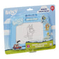 Character Options Bluey Travel Magnetic Scribbler Pad With Pen And 3 Stamps, Draw And Erase With No Mess
