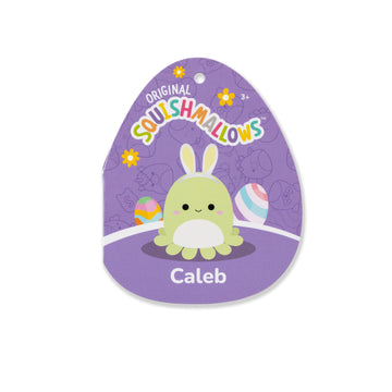 Squishmallows Original 5In Caleb The Green Octopus With Bunny Ears - Official Jazwares Easter Plush (Little)