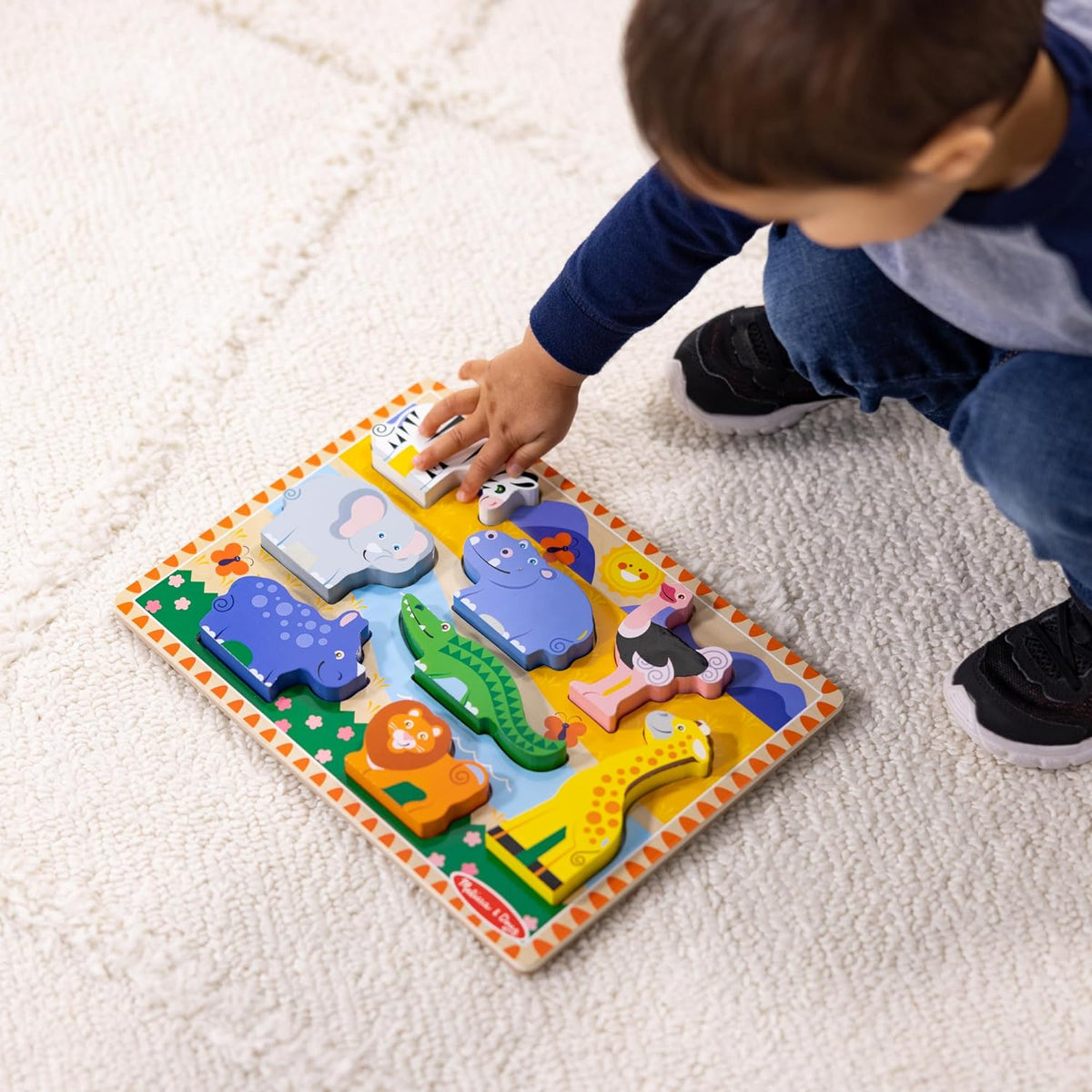 African Savana Adventure Watering Hole Toddlers Puzzle