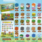 Itefdtutne Magnetic Blocks - 110Pcs Magnets Building Blocks World Set For Kids Ages 3-5 5-7 8-12, Magnetic Tiles Magnetic Block