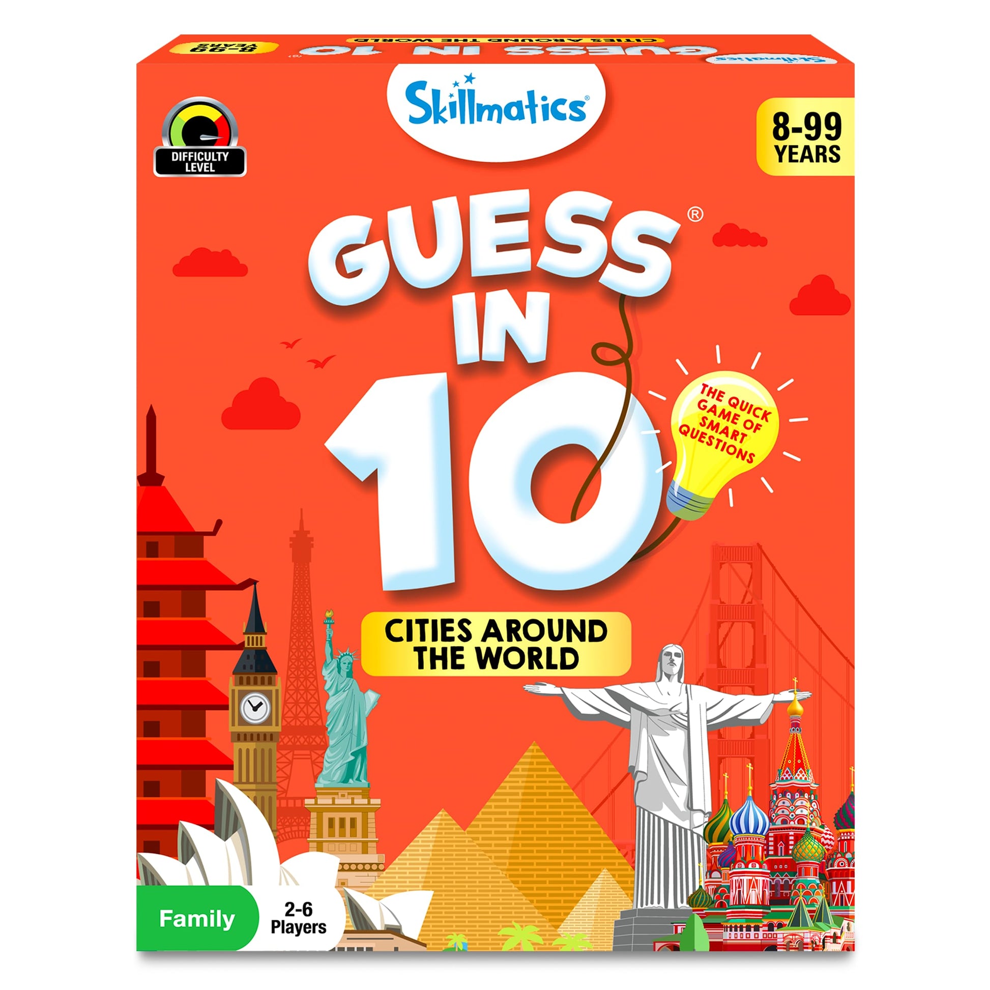 Skillmatics Card Game - Guess In 10 Cities Around The World, Educational Travel Toys For Boys, Girls, And Kids Who Love Board Games, Geography And History, Gifts For Ages 8, 9, 10 And Up