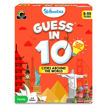 Skillmatics Card Game - Guess In 10 Cities Around The World, Educational Travel Toys For Boys, Girls, And Kids Who Love Board Games, Geography And History, Gifts For Ages 8, 9, 10 And Up