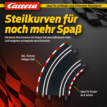 Carrera 61614 Go!!! And Digital 143 Extension Set 3 Add On Parts Includes Straights Curves High Curves, Medium