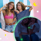 Ecation 96 Pcs Beaded Friendship Bracelets Bulk Colorful Glow in the Dark Bracelets Inspired Letter Bracelets Y2k Stretchy Prepp