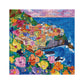 Colorful Cinque Terre Puzzles For Adults 1000 Pieces, Painting Art Beach Ocean Jigsaw Puzzles, Beautiful Flower Landscape Floral