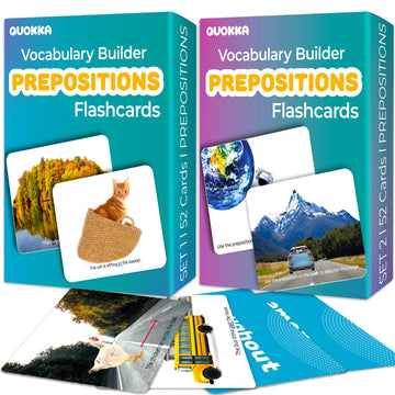 Quokka Vine 104 Flash Cards For Kids And Adults - Real-Life Large Preschool Flash Cards For Speech Therapy, Aba Therapy, Esl Tea
