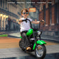 Elemara Dirt Bike Electric, 15 Mph & 150Lb Max, Motor Bikes For Kids W/Led Lights & Power Display, Key Start,Chain-Driven Motor,