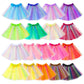 Hoemwarm 18 Pcs Rainbow Tutu Dresses for Toddler Girls, 3 Layers Toddler Tutu Skirt Princess Tutu Bulk Multicolor Fluffy Tulle S