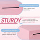 Piggy Bank For Adults Must Break To Open, Unbreakable Adults Piggy Bank Made Of Stainless Steel, Metal Saving Bank (Pink, 4.72-I