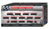 Carrera 20020580 Outside Shoulder High Banked Curve 4/15° (12), End Piece (2) Slot Car Accessory
