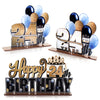 Lingteer Happy 24Th Birthday Gold Acrylic Table Topper Centerpieces Set - Cheers To 24 Years Old Birthday 24Th Bday Party Gift Decorations.