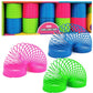 The Dreidel Company Neon Plastic Multicolor Coil Spring, Goody Bag Fillers, Party Favor for Kids, 3'' Inches (80mm) (6-Pack)