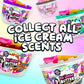 Compound Kings Fluffy Ice Cream Butter Scoops Slime Bucket For Boys And Girls, Sensory Toy Non-Toxic Non-Sticky, Scented Includes Ice Cream Mix Ins & Scooper (Strawberry Shortcake)