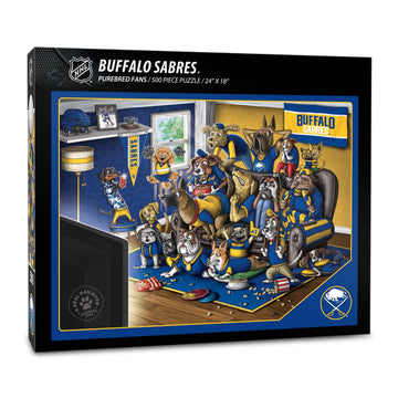 YouTheFan NHL Buffalo Sabres 500pc Puzzle - Cardboard Team Colors, Model 2502540