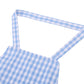 Jennice House Kids Aprons, Children'S Artists Aprons Pure Cotton Gingham Aprons With Pocket And Adjustable Neck Strap, Painting Apron, Baby Chef Apron Party Aprons (Blue, S)