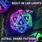 FONVGOGO Light Up Dice Set D&D for Dungeons and Dragons 4 in 1 Color, Cool LED DND Dice with Charging Box Rechargeable Polyhedra