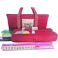 C&H Solutions American Mah Jongg Complete Set, 166 Tiles, Nylon, White Combo Rack with Soft Bag