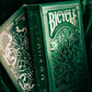Bicycle Jacquard Premium Playing Cards, Silver And Emerald Green, 1 Deck
