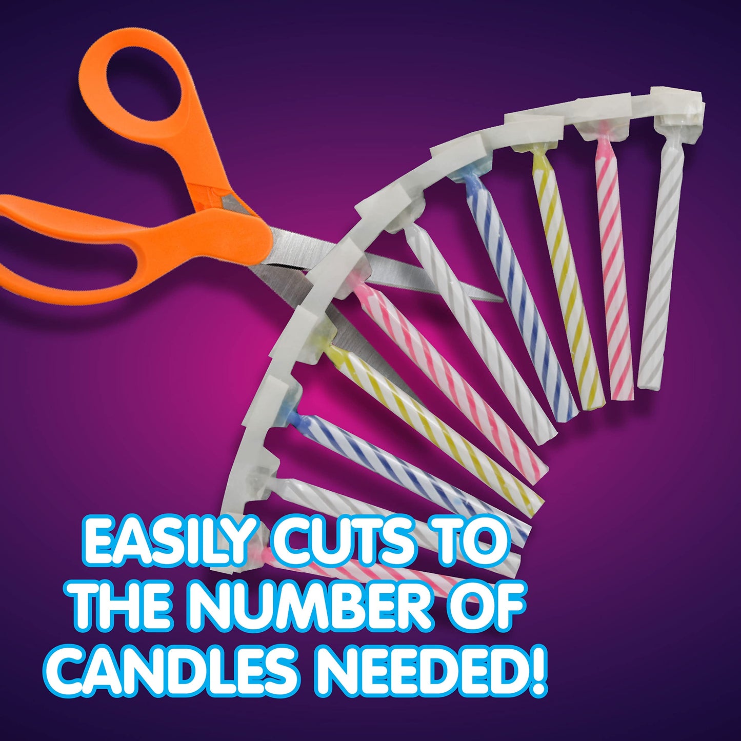 BEST PARTY EVER! Quick Light Birthday Candles - Multi-Color 4-Pack - Paraffin Wax - Amazing Chain Reaction - Model 3439A