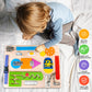 Montessori Busy Board For Toddlers, Wooden Sensory Toys, Preschool Learning Activities For Fine Motor Skills Travel Toy, Basic Life Skills Educational Gifts For 1 2 3 Years Old Kids Boys Girls