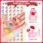 Liliful 250 Pcs Mini Christmas Resin Ducks Miniature Duck Figures Ornament Small Micro Landscape Garden Aquarium Dollhouse Decor