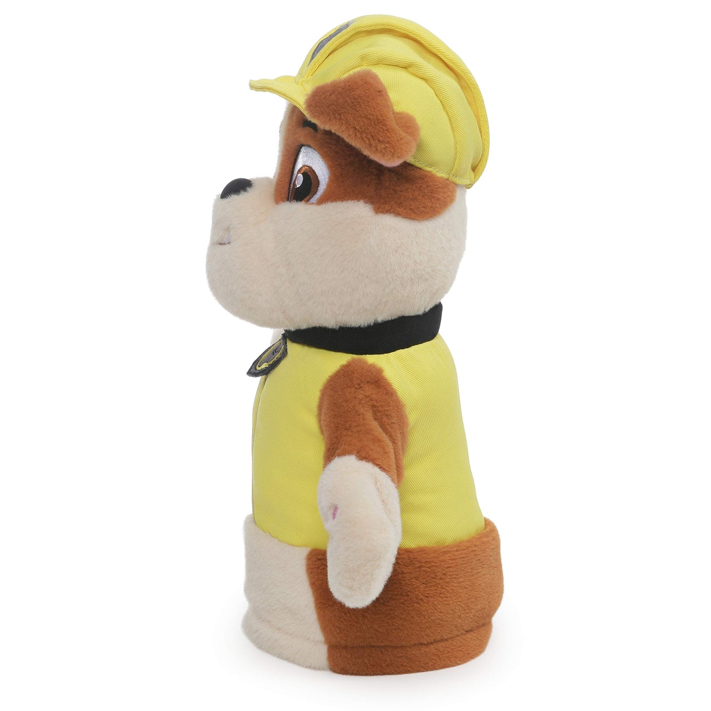 GUND Paw Patrol Rubble Hand Puppet Plush Stuffed Animal Dog, 11" Yellow, Model 6054343