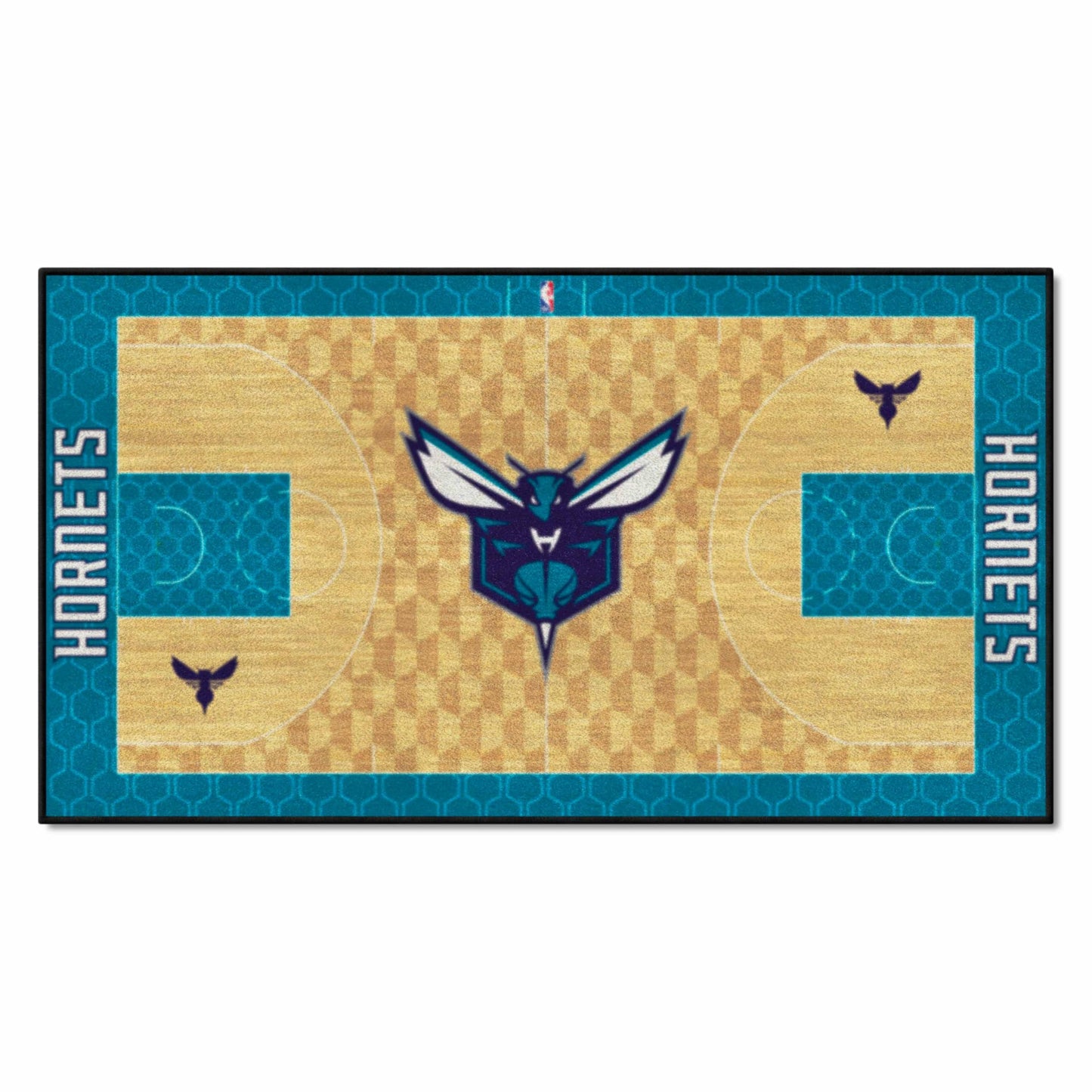 FANMATS NBA Charlotte Hornets Nylon Face NBA Court Runner-Small , 24x44
