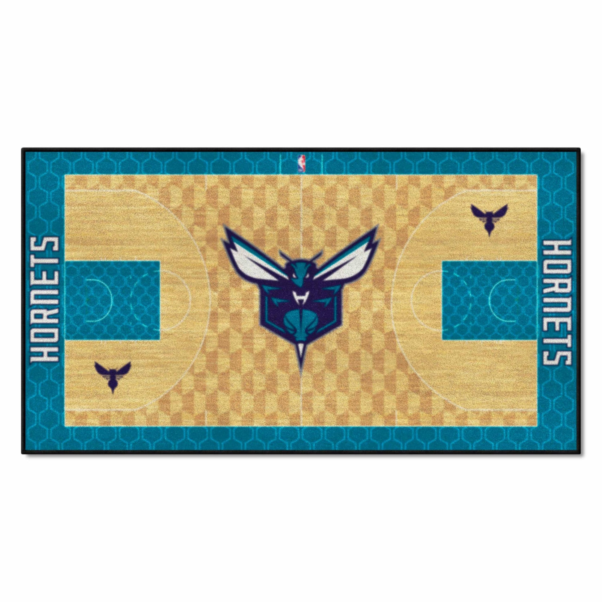FANMATS NBA Charlotte Hornets Nylon Face NBA Court Runner-Small , 24x44