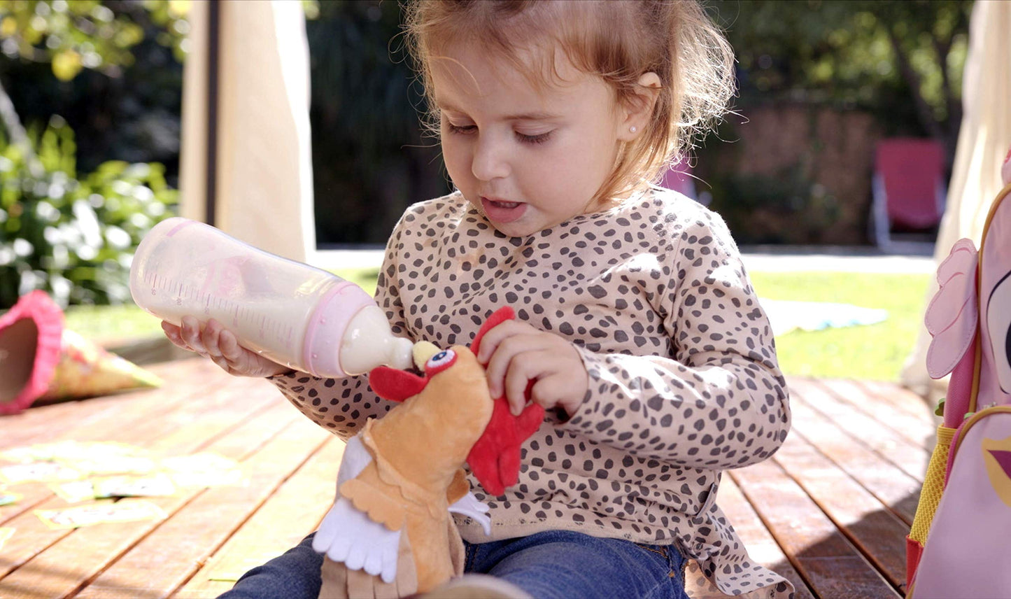 LA GRANJA DE ZENÓN Gallo Bartolito Musical Stuffed Animal - 8-Inch Plush Toy, Soft Fabric, Beloved Character