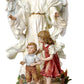 Joseph'S Studio By Roman - Guardian Angel With Children On Bridge Figure, Renaissance Collection, 10' H, Resin And Stone, Religious Gift, Decoration