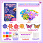 Toys for 4 5 6 7 8+ Year Old Girls, Poke-in Art Flower Bouquet with 8 Flowers & 2 Butterflies Arts and Crafts for Girls Ages 4-1
