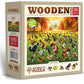 WOODEN.CITY Puppies Poopies Wooden Puzzles for mature-themeds 1000 Pieces - Made in EU - Size 21.25 x 15.5 in - Funny Gifts