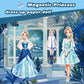 Generic Magnetic Princess Dress Up Paper Doll, Magnet Dress Up Games, Play Travel Playset Toy Magnetic Dress Up Dolls And Pretend For Girl (Lea), Medium