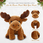 Plushland Beanie Moose Sitting 7' Stuffed Toys Plush Super Soft Winter Holiday (Benaie Moose)