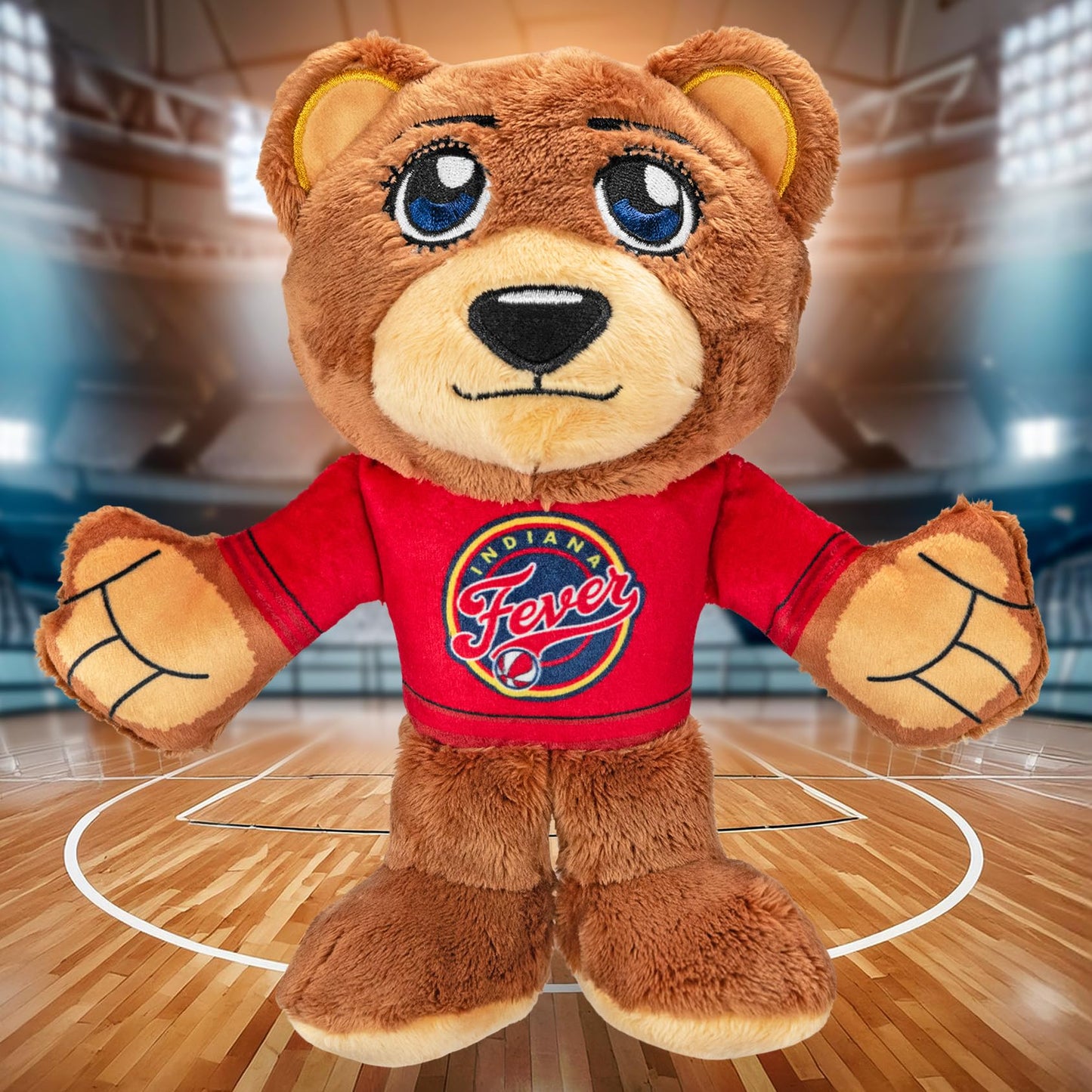 Bleacher Creatures Indiana Fever 8'' Wnba Kuricha Plush Bear - Soft Chibi Plush
