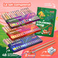 Colozoo 3-in-1 Kids' Pencil Set - 48 Coloring Pencils, Brushes, Sharpener, Age 3+, Plastic, 48 Colours