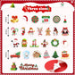 Julbear Christmas Foam Sticker, 300Pcs Winter Bulk Colorful Printing Self-Adhesive Campus Themed Foam Stickers For Kids Christma