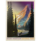 MyPuzzle 1000 Piece Jigsaw Puzzle - Rocky Mountain National Park Pyramid Peak, Colorful Cardboard Vintage Poster for Adults