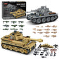 WINGIFT 1030 Piece WW2 Army Tanks Toy Building Sets Create a German Panzer 38T and a German Tiger Tank Toys mature-themed Collectible Model Tanks Sets to Build Christmas Birthday Gifts for Boys Teens mature-themeds