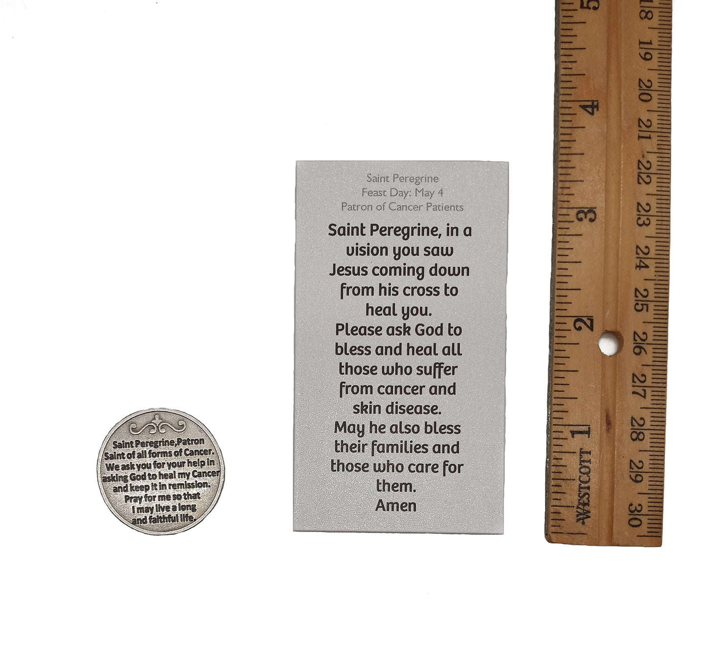 Westmon Works St Peregrine Cancer Healing Saint Set With Prayer Token And Holy Card