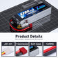 Zeee 4S Lipo Battery 5200mAh 14.8V 60C RC Battery Soft Case with T Plug for RC Plane Quadcopter Airplane Helicopter RC Car Truck