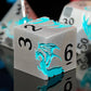 Blue Dragon Metal DND Dice Set,HNCCESG Cool D&D Dice Set of 7 Piece,Dungeons and Dragon Gift Dice, Role Playing Dice for D&D Tab